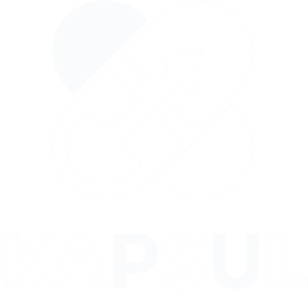 Logo Kapsul blanc épuré haute résolution