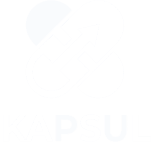 Logo Kapsul blanc épuré haute résolution